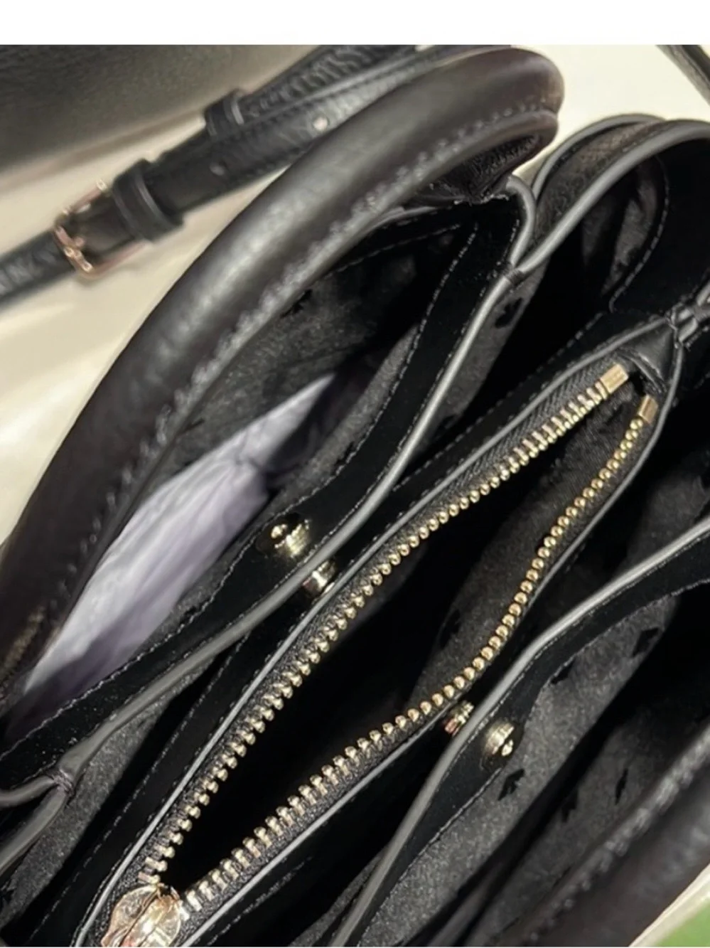 kate spade large  black Dumpling pebbled leather tote
